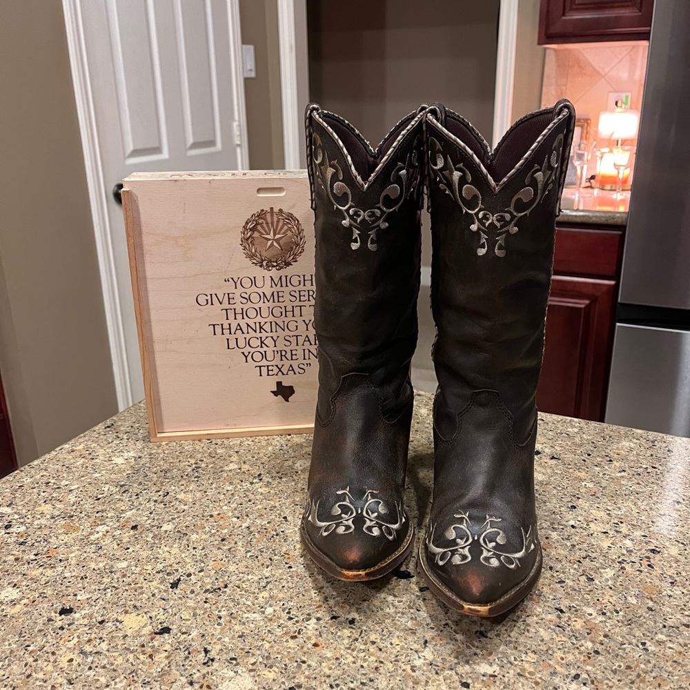 Durango Brown Western Boots Size 9